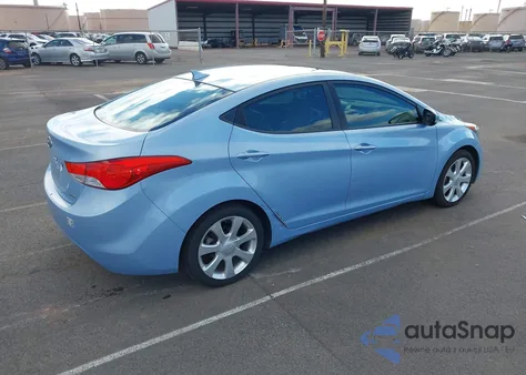2011 Hyundai Elantra Limited (Ulsan Plant) from USA, damaged, VIN KMHDH4AE7BU087026